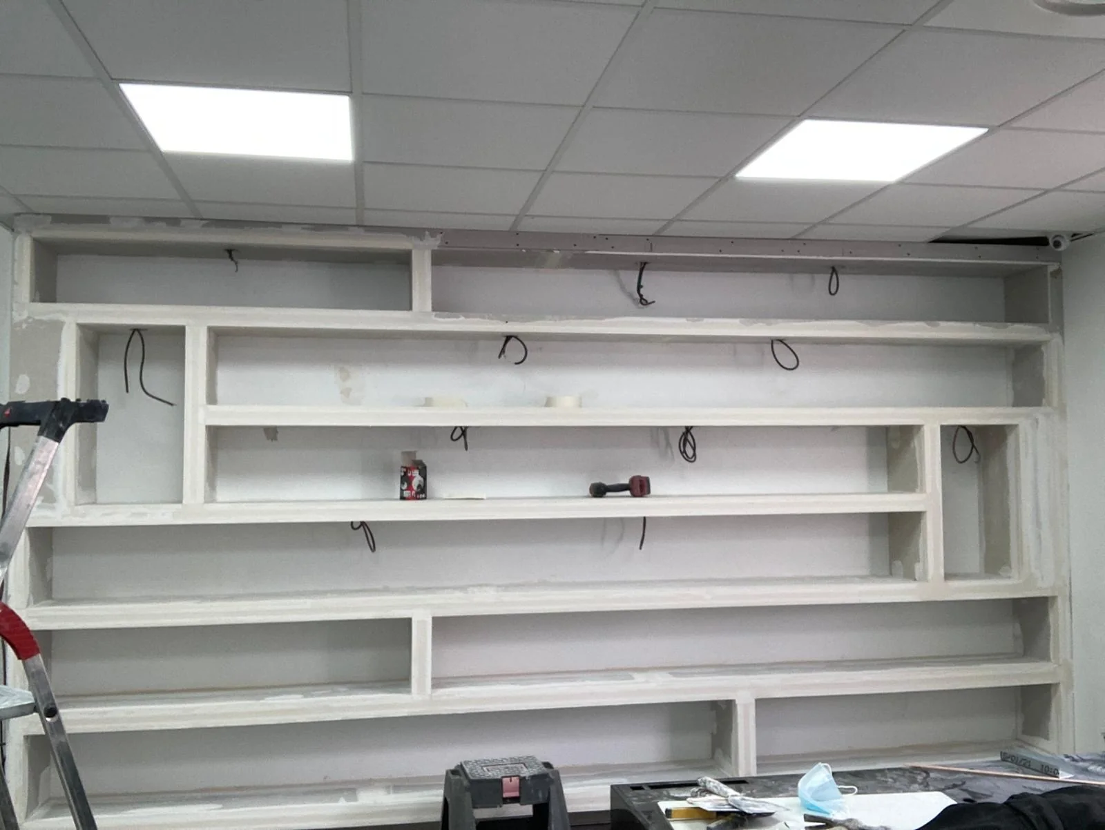 Bibliothèque en cours de réalisation